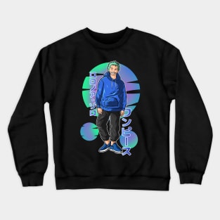 One Piece Roronoa Zoro Action Crewneck Sweatshirt